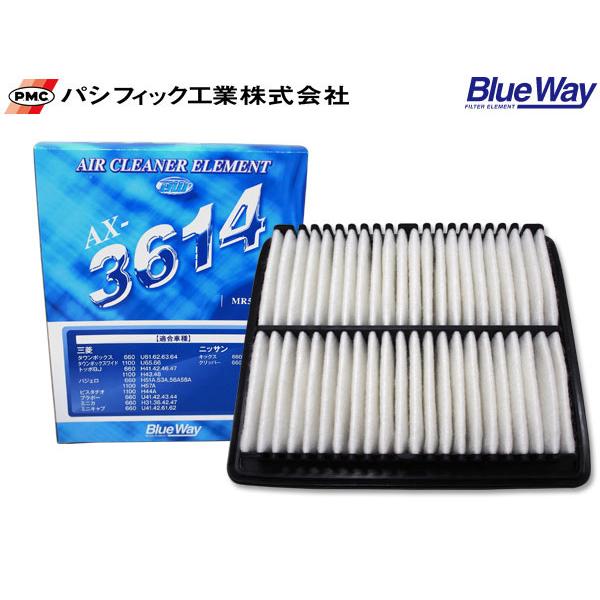クリッパー U71V U71W U72V U72W エアエレメント エアー フィルター クリーナー パシフィック工業 BlueWay AX-3614