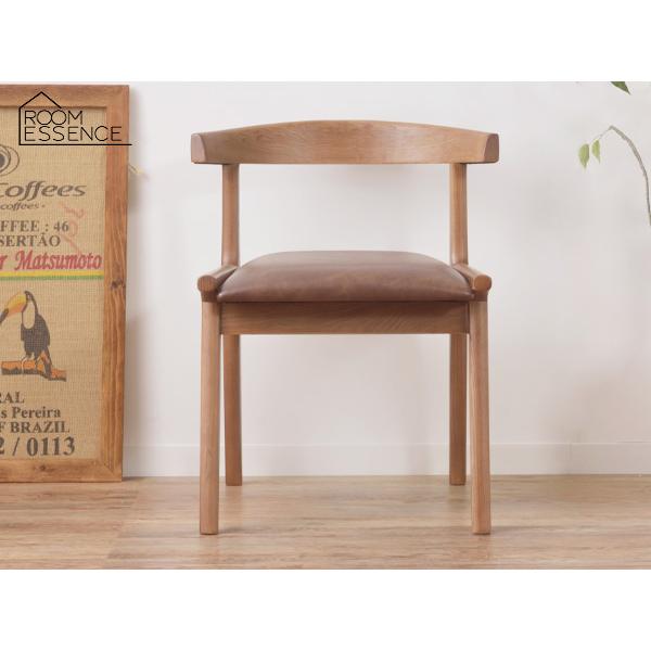 東谷 ヘンリー ダイニングチェア ブラウン W52×D51×H65×SH43 HOC