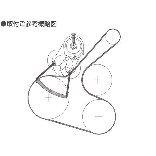 AD VJY12 Vベルトオートテンショナー BANDO バンドー製 11955-JD21A BFAT009 送料無料｜yabumoto｜02