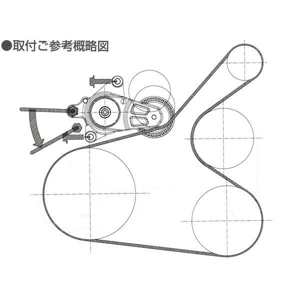 BANDO カローラ NZE161 NZE161G Vベルトオートテンショナー バンドー製