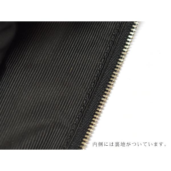 CALF カーフ 本革 レザーポーチ LLサイズ ブラック black 日本製 大きめ 旅行 トラベル 鞄 整理 Leather 黒 送料無料_4