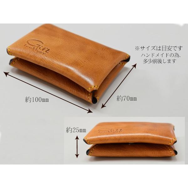 名刺入れ 本革 メンズ ネイビー 青 ハンドメイド 手作り ビジネス 仕事