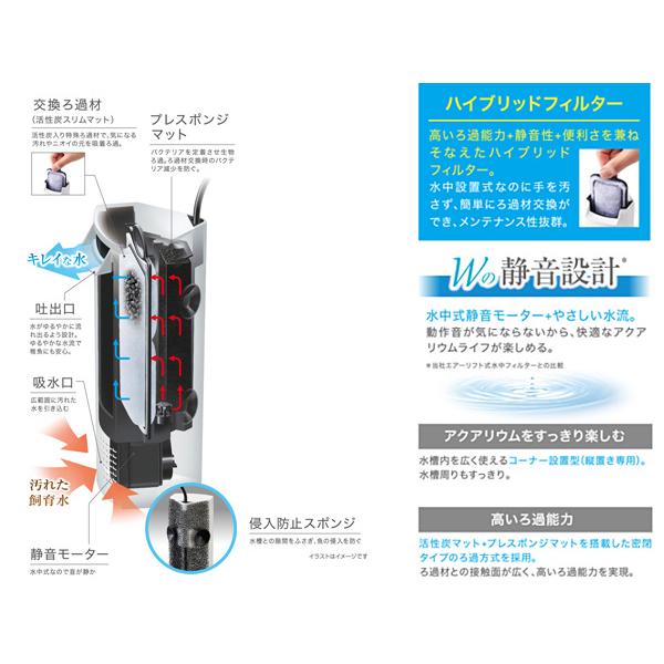 GEX（ジェックス） サイレントフロースリム ホワイトSP 熱帯魚 観賞魚
