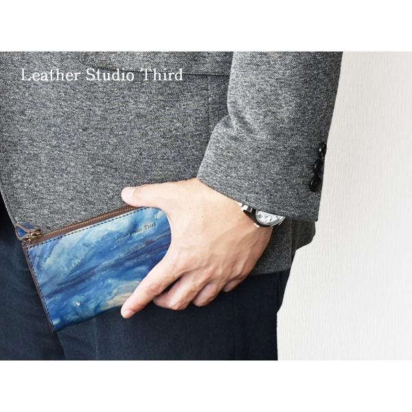 日本一の職人が手掛ける 本革 牛革 天然藍 長財布 L字ファスナー マチ付き リセス 空 メンズ 福山レザー ハンドメイド メーカー直送 送料無料 日本一の職人が手掛ける 本革 牛革 天然藍 長財布 L字ファスナー マチ
