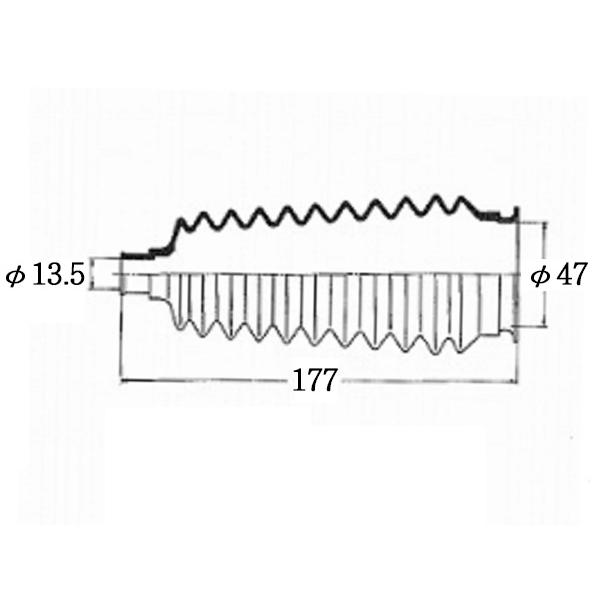 ワゴンr Mh21s Mh22s ステアリングラックブーツ 右 大野ゴム 国産 Rp 2100 確認事項あり ステアリングブーツ ラックブーツ Ohno プロツールショップヤブモト 通販 Paypayモール