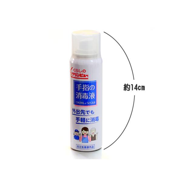 手指の消毒液 携帯 スプレー缶 ミスト 100ml お手軽 消毒 洗浄 ハンド