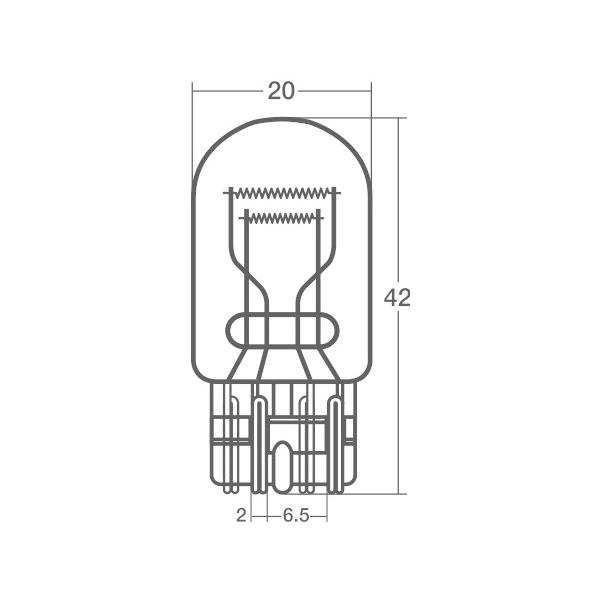 12V 21/5W T20 W3X16q ウェッジベース電球 W7875 ストップ テールランプ スタンレー STANLEY  10個｜yabumoto｜03