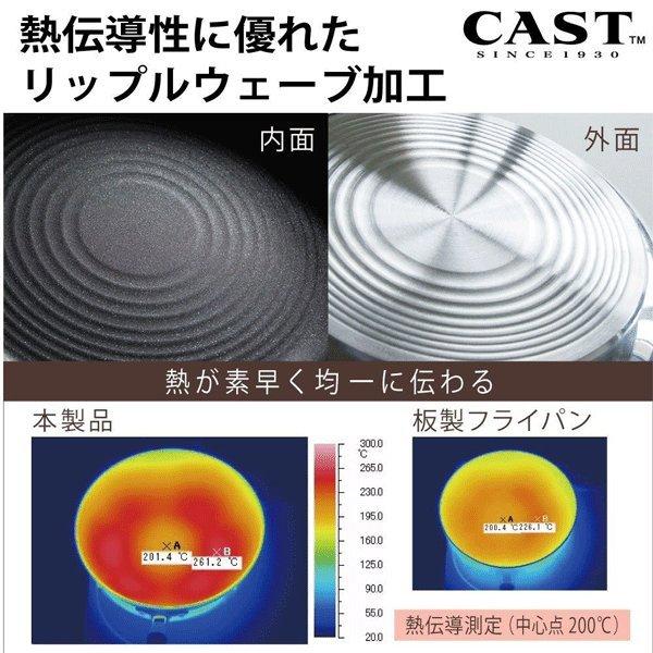 フライパン 26cm 北陸アルミニウム センレンキャスト / 日本製 ガス火専用 フライパン 耐久性抜群 ミラー仕上げ テフロンプラチナ加工 SENLEN /｜yacom-tokyo｜04