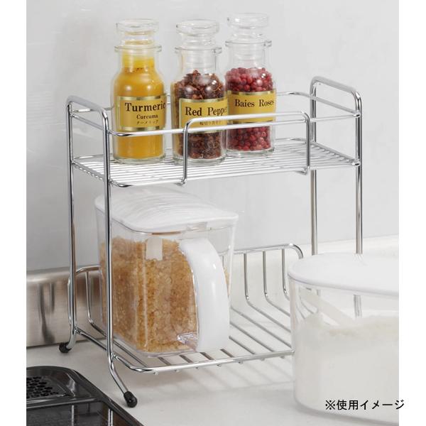 パール金属 調味料ラック 2段 ストレージセレクト HB-6074 / キッチン