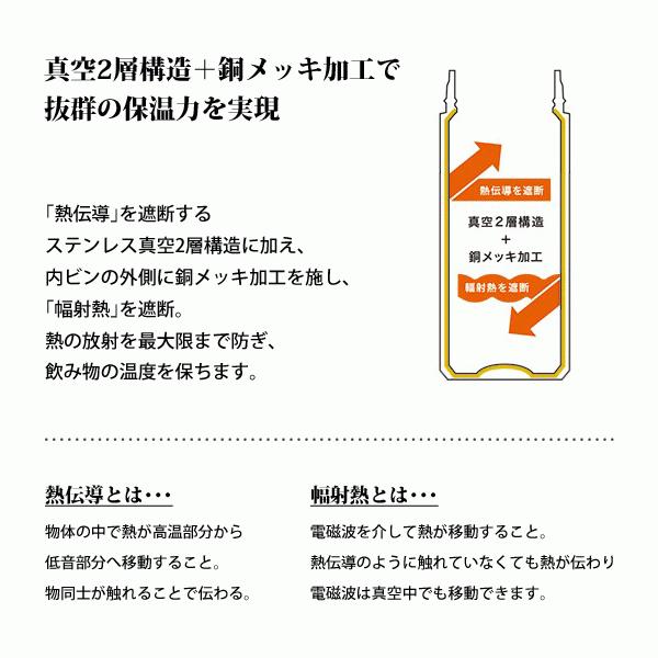 コーヒーボトル 420ml CBジャパン 抗菌 カフア / マグ ボトル 水筒 保温 保冷 テフロン加工 Teflon コーヒー用 珈琲 グレー ゴールド おしゃれ QAHWA ギフト｜yacom-tokyo｜05