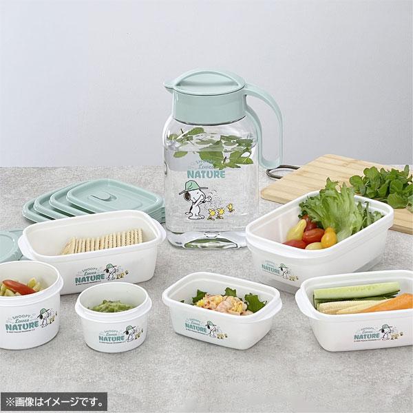 スマートフラップ付きコンテナー 400ml (2P) スヌーピー 岩崎工業 A