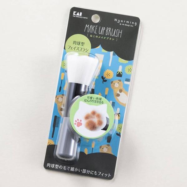 ねこのメイクブラシ 貝印 ニャーミング Hc27 日本製 ブラシ ファンデーション チーク 化粧品 メイク道具 肉球 猫 ネコ ねこ かわいい Nyarming ギフト Y Nets Yahoo 店 通販 Yahoo ショッピング