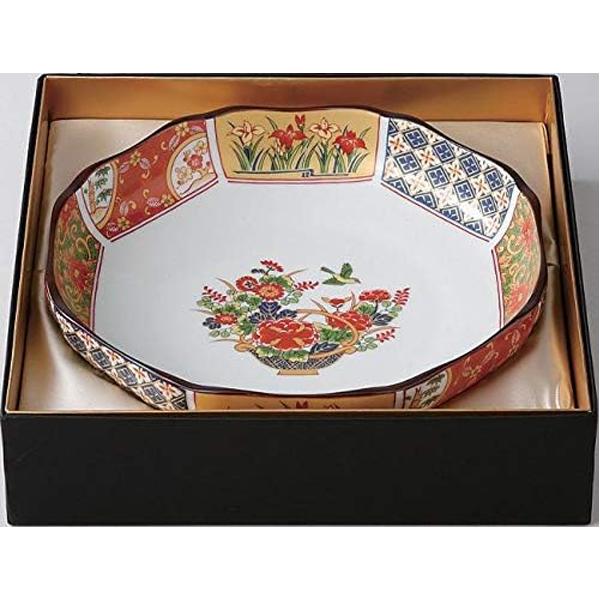八寸八角盛皿 有田焼 古伊万里金彩 西日本陶器 KG07-05 / 日本製 八寸八角盛皿 有田焼 古伊万里金彩 西日本陶器 KG07-05 / 日本製