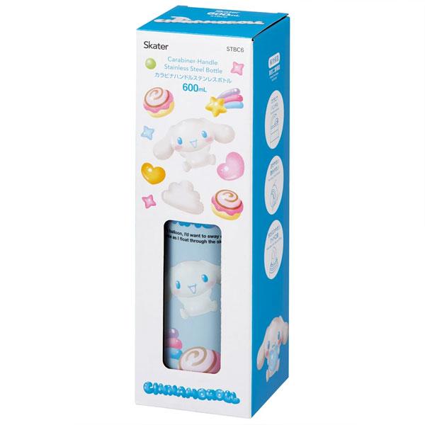 スケーター カラビナハンドルステンレスボトル 600ml シナモロール