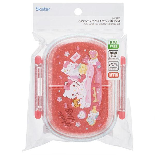 スケーター ふわっとフタ タイトランチボックス (小判型) 360ml ハロー
