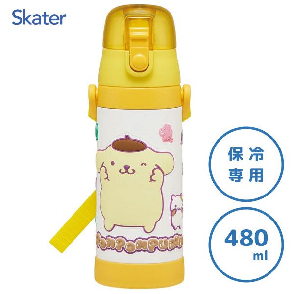 スケーター 3Dロック付 ワンプッシュ ダイレクトボトル 480ml ポムポム