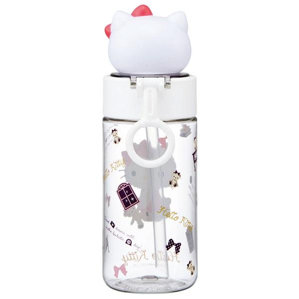 スケーター マスコット付きストローボトル 470ml ハローキティ PSBM5