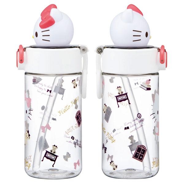 スケーター マスコット付きストローボトル 470ml ハローキティ PSBM5