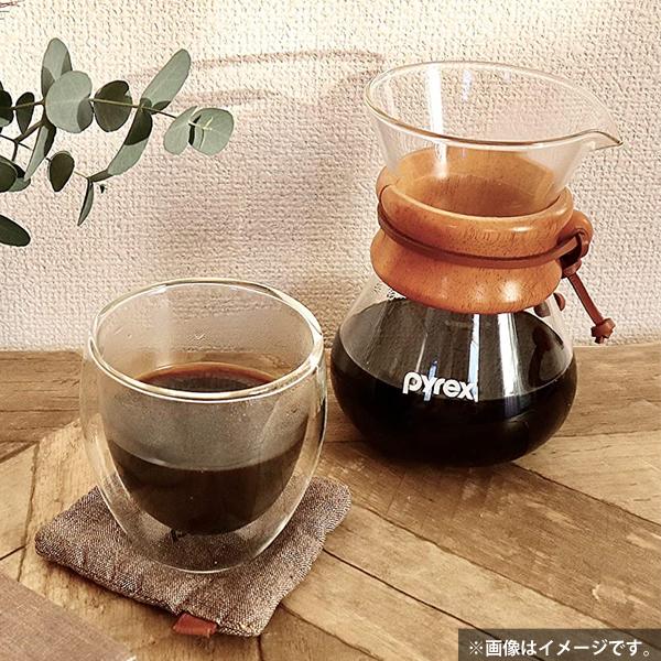 コーヒーサーバー 400ml ナチュラル ステンレスフィルター付き パイレックス CP-8535 / 珈琲 コーヒー ドリッパー ガラス クリア おしゃれ PYREX パール金属 /｜yacom-tokyo｜07