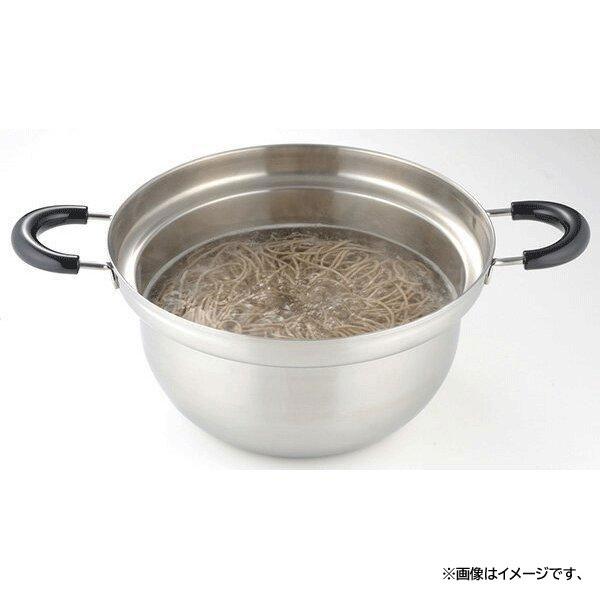 両手鍋 26cm ヨシカワ くるめん亭のふきこぼれにくい鍋 SJ1369 / 日本