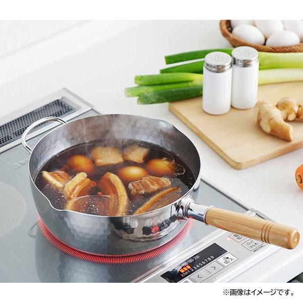 ヨシカワ ステンレス雪平鍋 24cm (補助ハンドル付) YJ3368 ヨシカワ ステンレス雪平鍋 24cm (補助ハンドル付) YJ3368