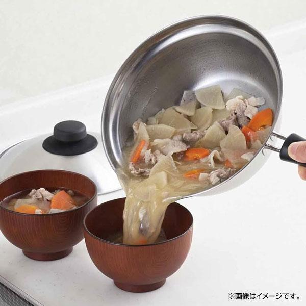 ヨシカワ ラーメン鍋 18cm IH対応 燕三条製 SJ3583 / 日本製 ガス火