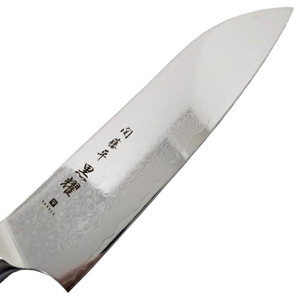 ヤクセル ダマスカス 三徳包丁 165mm 関藤平 黒耀 30247 / 包丁 ヤクセル ダマスカス 三徳包丁 165mm 関藤平 黒耀 30247 / 包丁