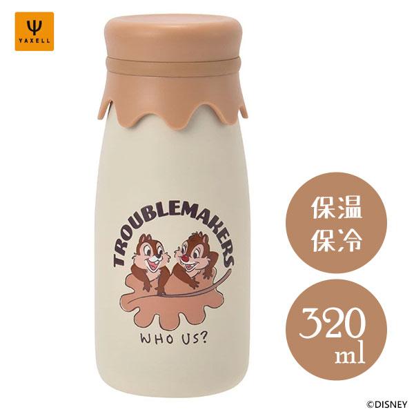 ヤクセル（YAXELL） 牛乳瓶風ステンレスボトル 320ml チップ&デール