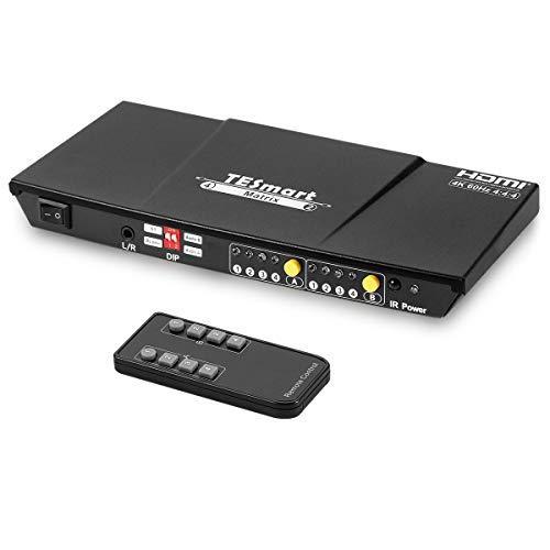 特売 HDMIマトリックス TESmart 4入力2出力 4K@60H Matrix HDMI 4×2 分配 2画面 切り替え 4ポート スイッチ HDMI その他AV周辺機器