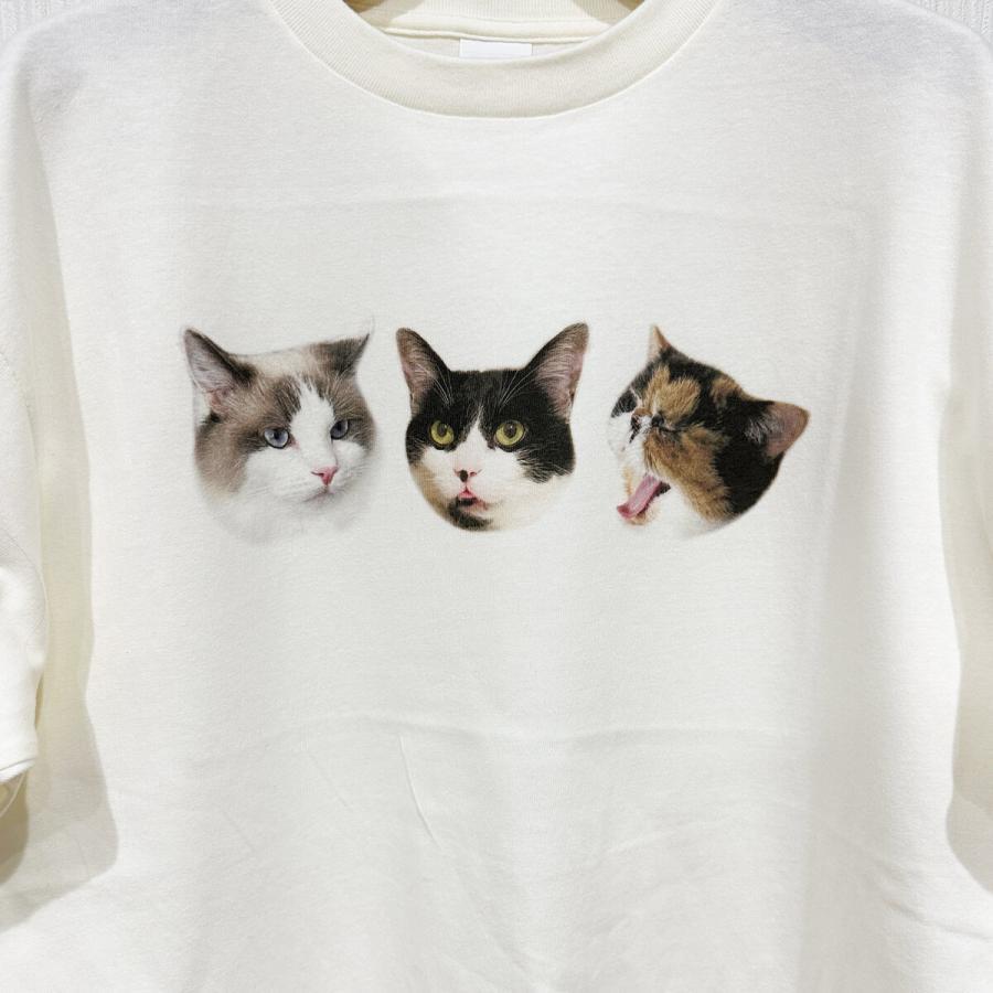 Tシャツ メンズ レディース 子ども うちの子 オーダー 半袖 おしゃれ 猫 犬 ポイント 名入れ | 宿と猫 | 10