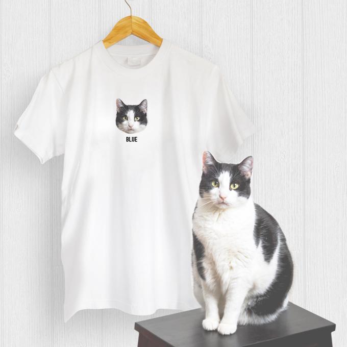 Tシャツ メンズ レディース 子ども うちの子 オーダー 半袖 おしゃれ 猫 犬 ポイント 名入れ | 宿と猫 | 08
