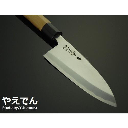 正本総本店 KA2015 玉青鋼本霞 出刃包丁 150mm 定価68,420円 正本総本店 MASAMOTO本霞・玉青鋼誂 出刃庖刀 包丁 150mm KA2015