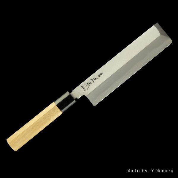 正本総本店 MASAMOTO本霞・玉白鋼 東形薄刃庖刀 包丁 150mm KS0615