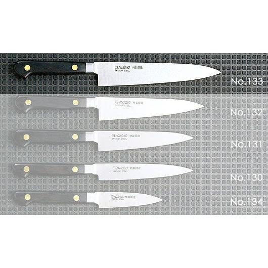 ミソノ刃物 EU・スウェーデン鋼シリーズ ペティナイフ 150mm No.133 ツバ付き 標準刃付け 手打ち鍛造 Misono 庖丁