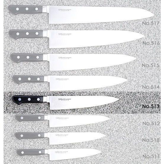ミソノ刃物 モリブデン鋼シリーズ 牛刀 包丁 240mm No.513 ツバ付 ステンレス鋼包丁 Misono