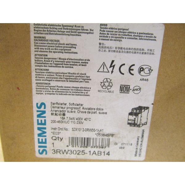3RW3034-1AB14 SIEMENS - Transfer Multisort Elektronik