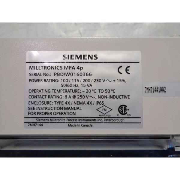シーメンス SIEMENS MILLTRONICS MFA 4P MOTION FAILURE ALARM CONTROLLER ...