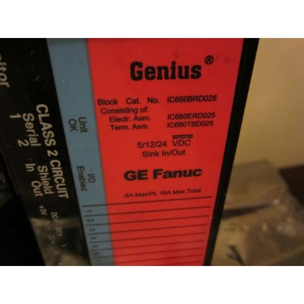 GE FANUC GENIUS IC660BRD025， 5/12/24VDC SINK I/O_1