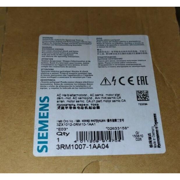 SIEMENS 3RM1007-1AA04 Magnetic Motor Starter 3RM1 007-1AA04