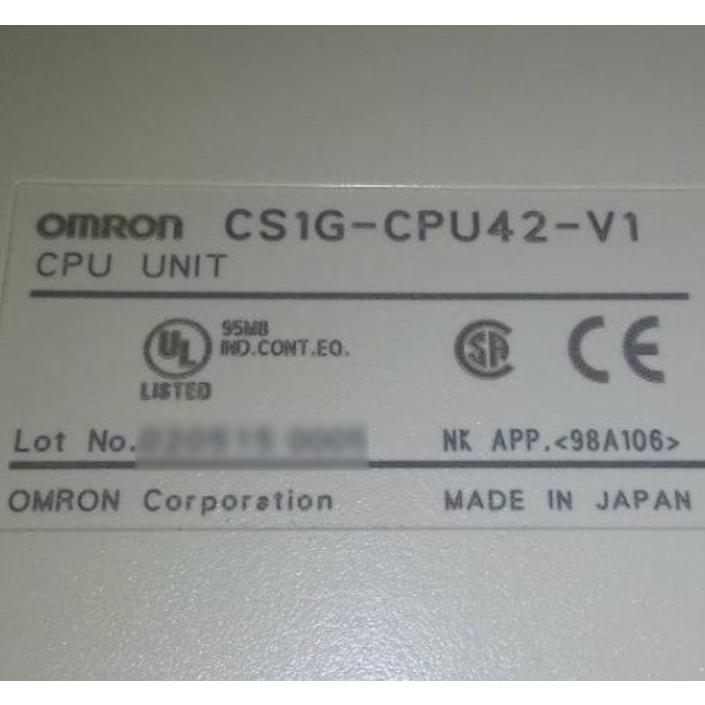 オムロン CS1G-CPU42-V1 Omron CPU Unit CSIG-CPU42-V1 : 八重洲堂
