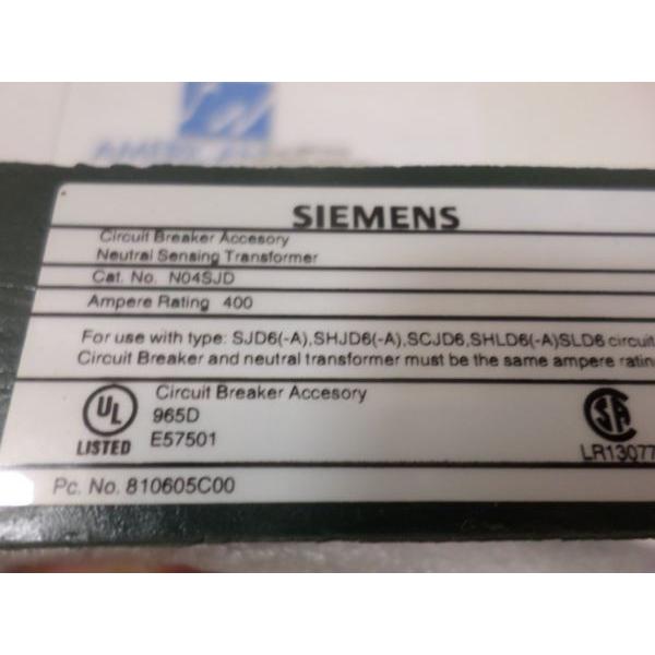 シーメンス 1 Surplus Siemens N04SJD Neutral trans 400A Sensitrip III SJD SHJD_2