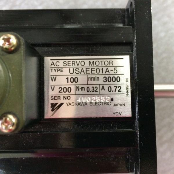 YASKAWA AC SERVO MOTOR TYPE: USAEE01A-5の画像