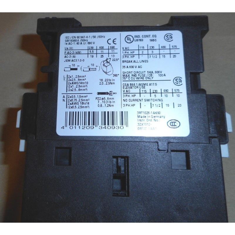 Siemens 3RT1026-1BB40 Leistungsschütz Schütz Sicherung E:02 Sirius 3R 1B..0