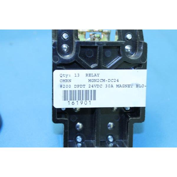 OMRON MGN2CM-DC24 DPDT 24VDC 30A Magnet Screw Term PWR Relay Qty-1 オムロン