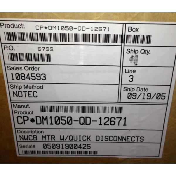 YOKOGAWA CP*DM1050-QD-12671 DIRECT DRIVE，BRUSHLESS SERVO MOTOR w/BULKHEAD NWCB