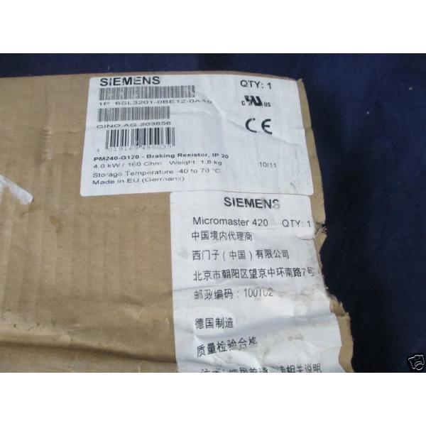 シーメンス SIEMENS 6SL3201-0BE12-0AA0 BRAKING RESISTOR MICROMASTER 440 / SINAMICS G120