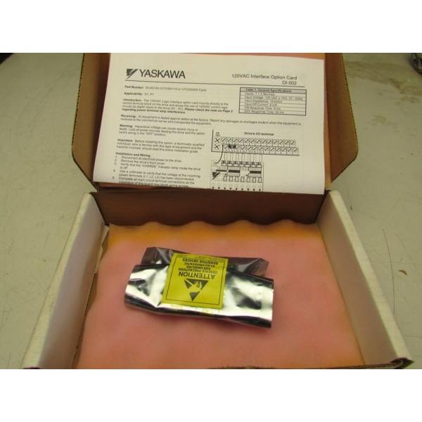 YASKAWA DI-002 OPTION KIT DI 120VAC INTERFACE E7P7 UTC000110 REV.0 M/OFFER