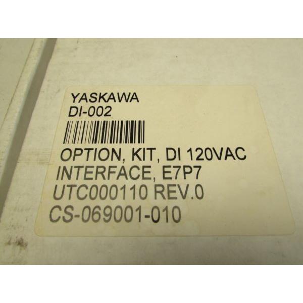 YASKAWA DI-002 OPTION KIT DI 120VAC INTERFACE E7P7 UTC000110 REV.0 M/OFFER