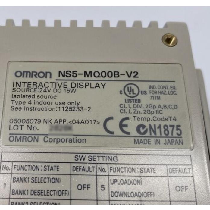 OMRON タッチパネル　NS5-MQ00B-V2 NS5-MQ00B-V2 NEW OMRON TOUCH SCREEN NS5-MQ00B-V2✓ | eBay