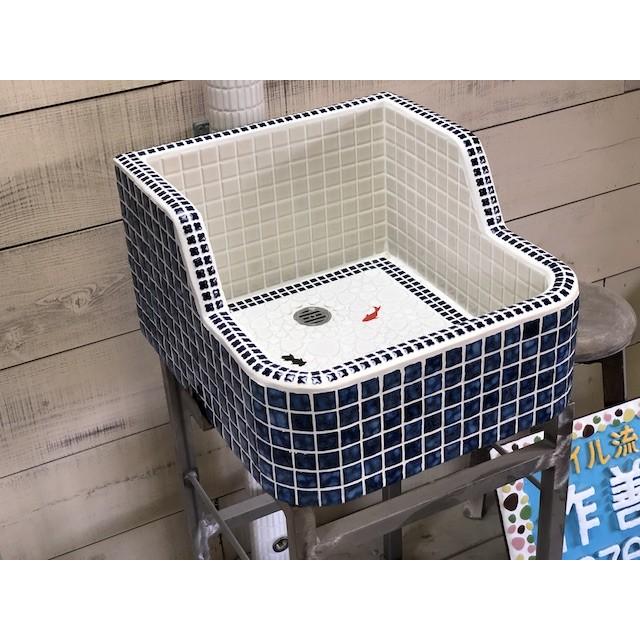 全商品オープニング価格特別価格 受注後制作 モザイクタイル ガーデンシンク おしゃれな流し台 Ls2158 レビューで送料無料 Atempletonphoto Com